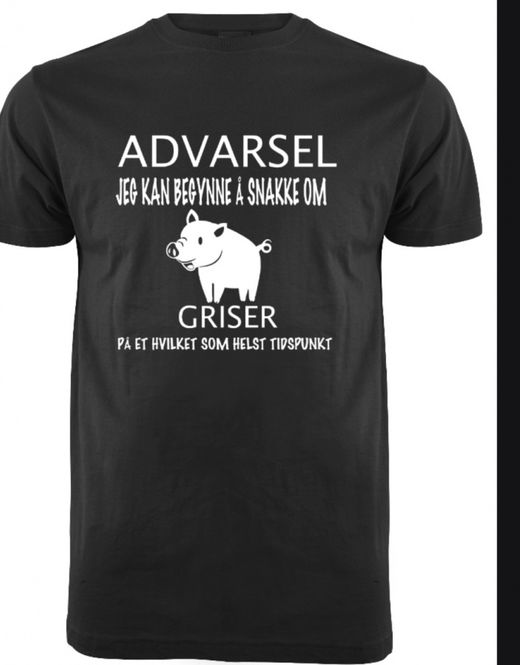 Hovedbilde ADVARSEL GRISER T-SKJORTE