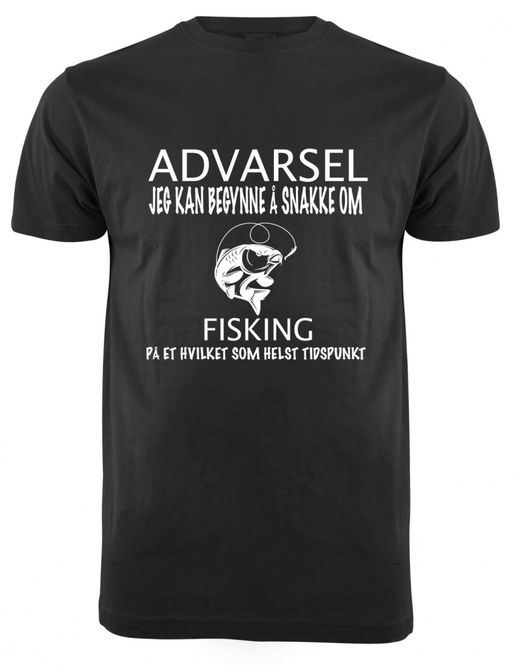 Hovedbilde ADVARSEL FISKING T-SKJORTE
