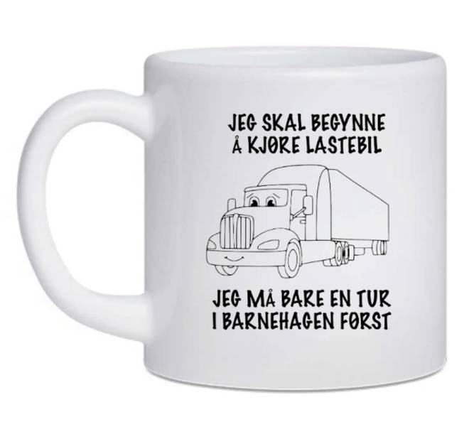 Hovedbilde BARNEKOPP FOR EN FREMTIDIG LASTEBILSJÅFØR
